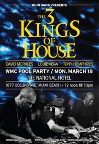 The 3 Kings of House 2013 Winter Music Conference Pool Party